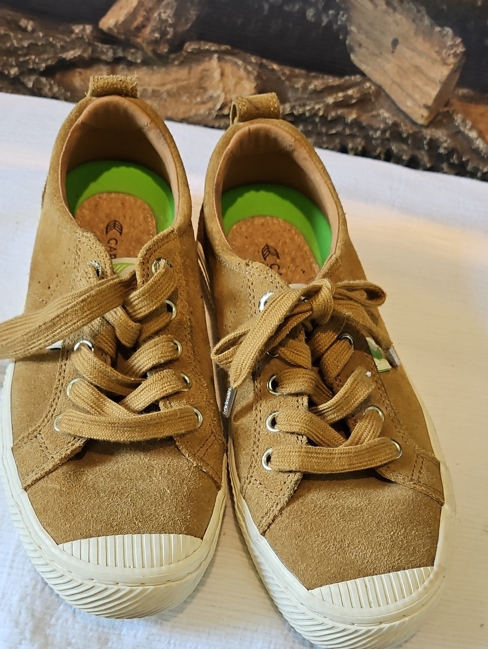 Cariuma Camel Color Suede Tennis Shoes Size 7